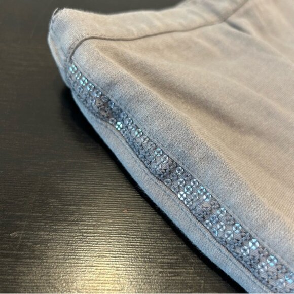 Gap Grey Leggings with sequin Tuxedo Stripe - Picture 2 of 4